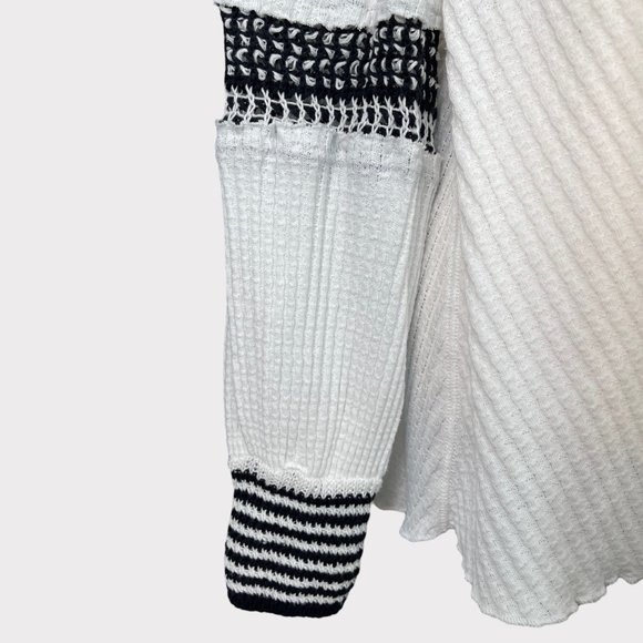 Free People Women's Snow Day Tunic Top Balloon Sleeve Knit Thermal Shirt Size S - Picture 9 of 16